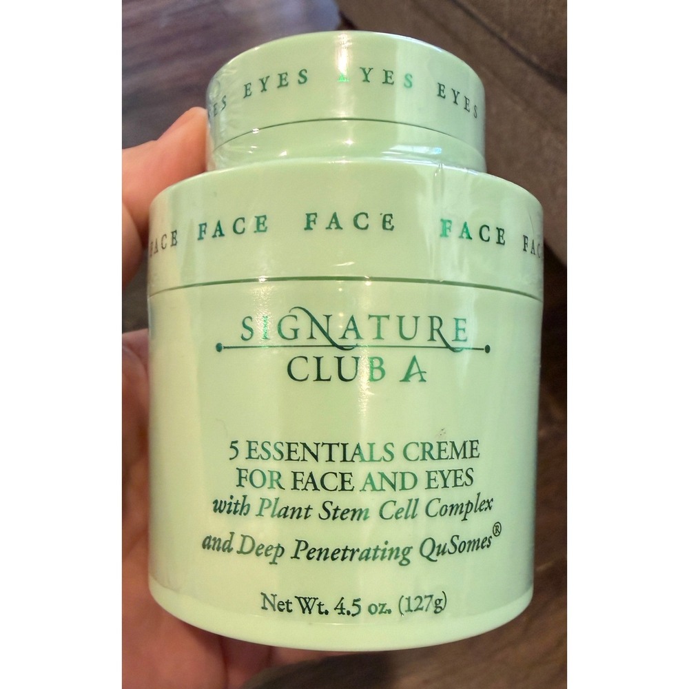 Signature Club A 5 Essentials Face and Eye Creme Plant Stem Cell 4.5 oz New